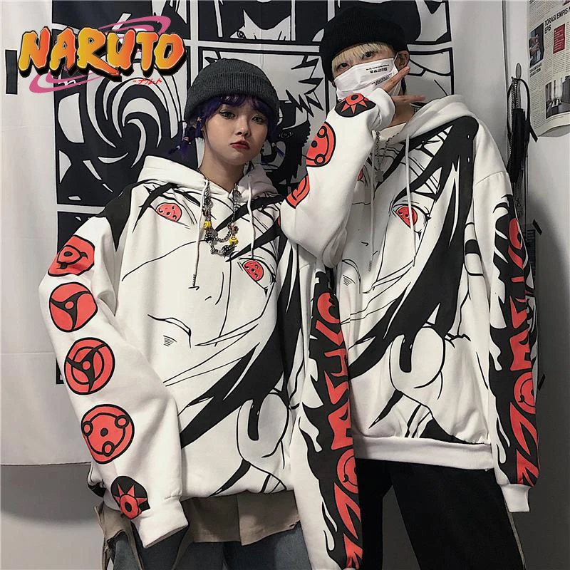 Naruto Akatsuki Hoodie Fashion Men Hoodies Sweatshirts Women Oversized  Printed Long Sleeve Hooded Tops Hip Hop Street Sweater - AliExpress