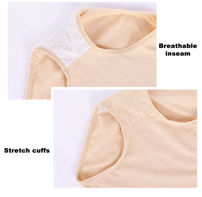 3pcs Cotton Women Panties Lady Plus Size Underwear Large Size High Waist Briefs Breathable Solid Color Female Lingerie