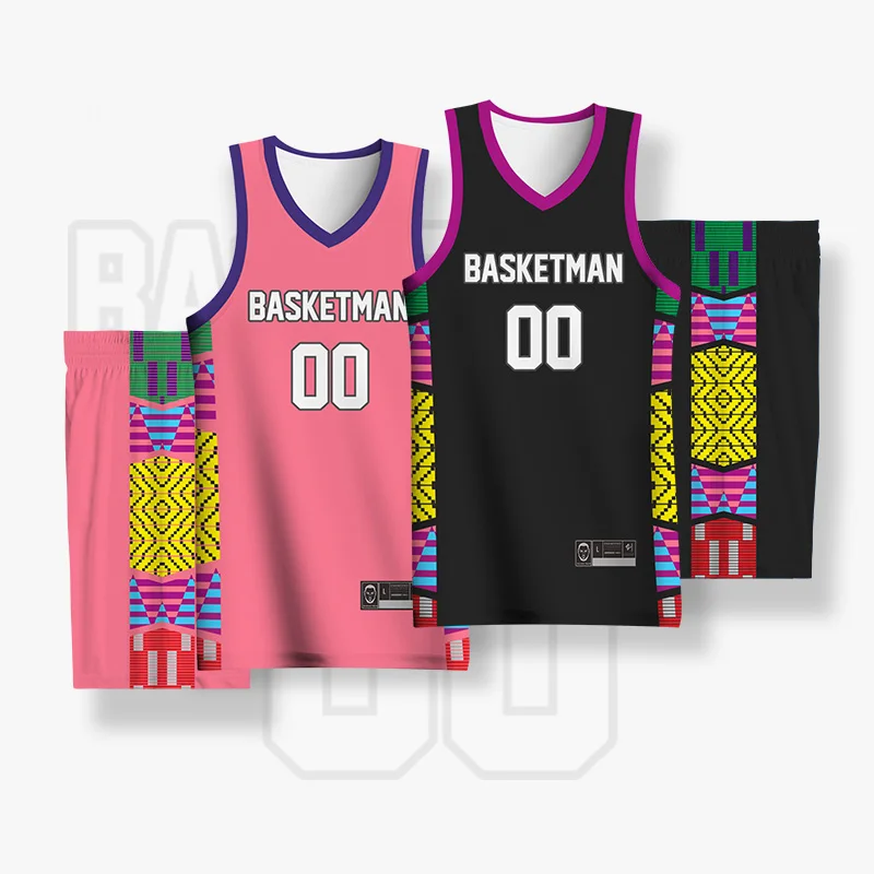 

BASKETMAN Basketball Kits For Men Customizable Full Sublimation Team Name Number Logo Printed Jerseys Shorts Uniforms Tracksuits