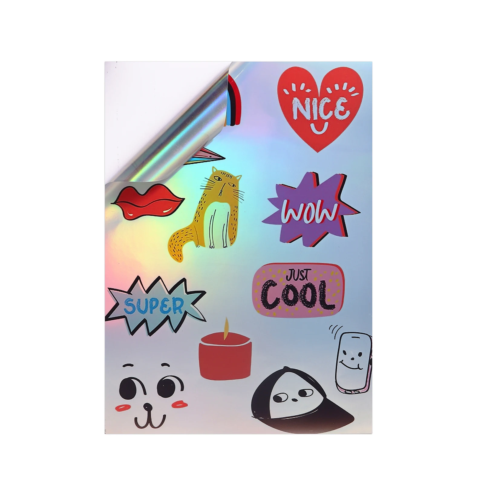 Holographic Waterproof Glossy Sticker Paper - 10 Sheets of Quick-Dry Vinyl
