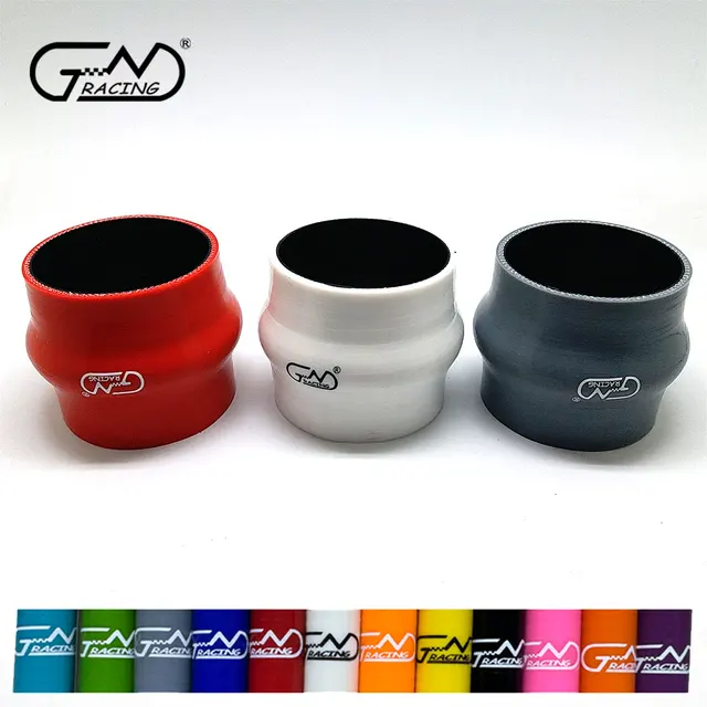 ท่อซิลิโคนโค้ง ID57 ข้อต่อตรงสำหรับอินเตอร์คูลเลอร์รถยนต์ ท่อไอดีเทอร์โบ สีดำ ความยาว 76 มม. ใช้ได้กับทุกรุ่น 1