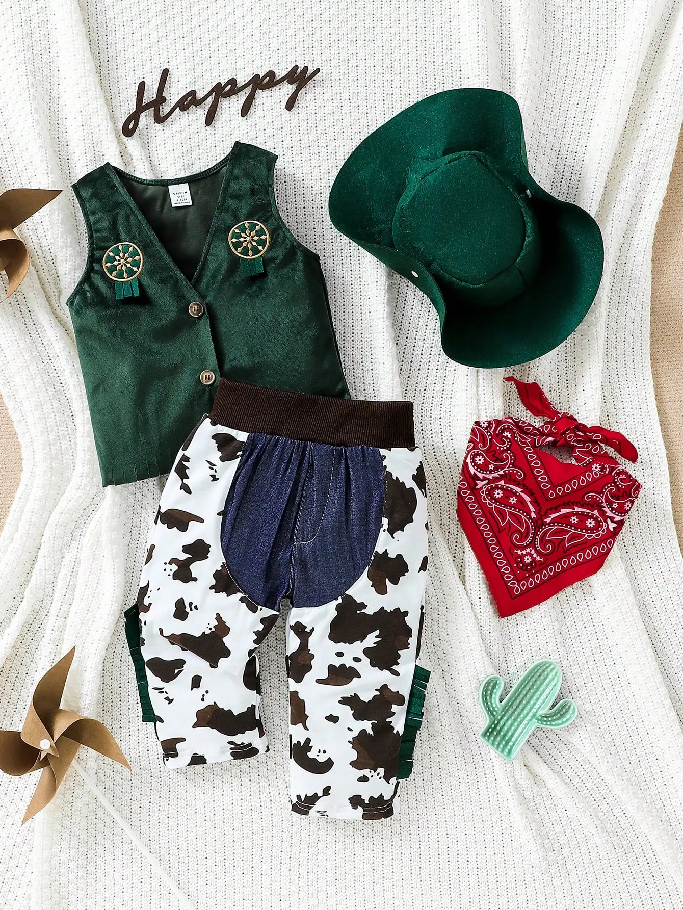 Baby Set Children Western Cowboy Costumes Kids Cosplay Party Costume with Hat Infant Outfit 0-12 Months Baby Boys baby boy outfits