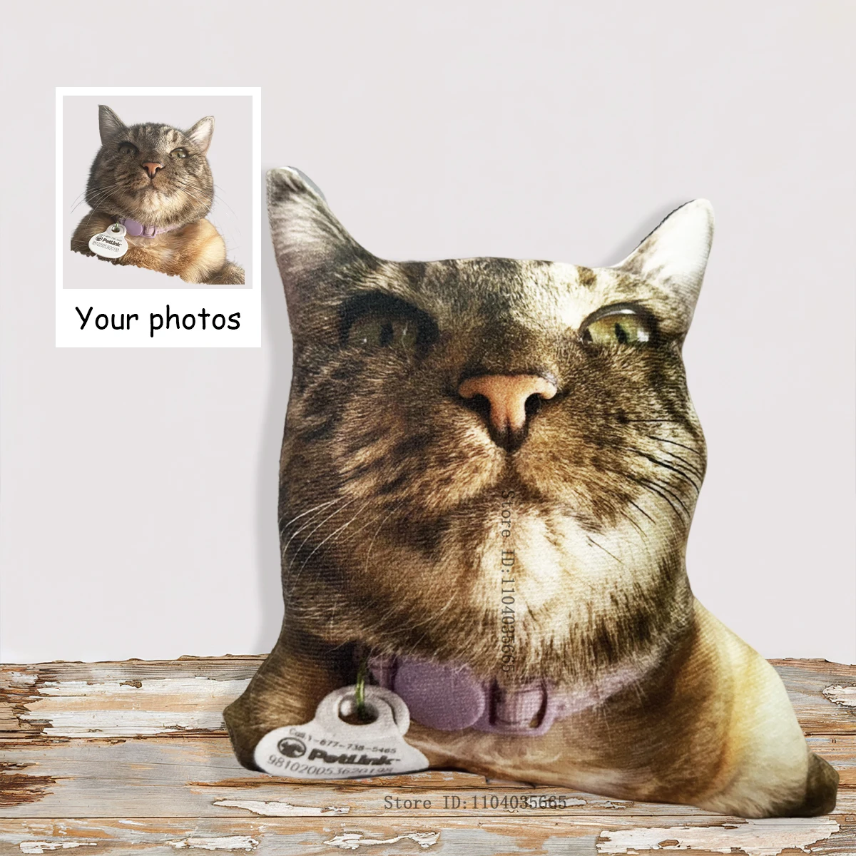 Custom Funny Ugly Pillow for Friend or Pet, Custom Dog Weird Pillow Case, Turn Cat Into Pillow, Custom 3d Animal Shape Pillows 4