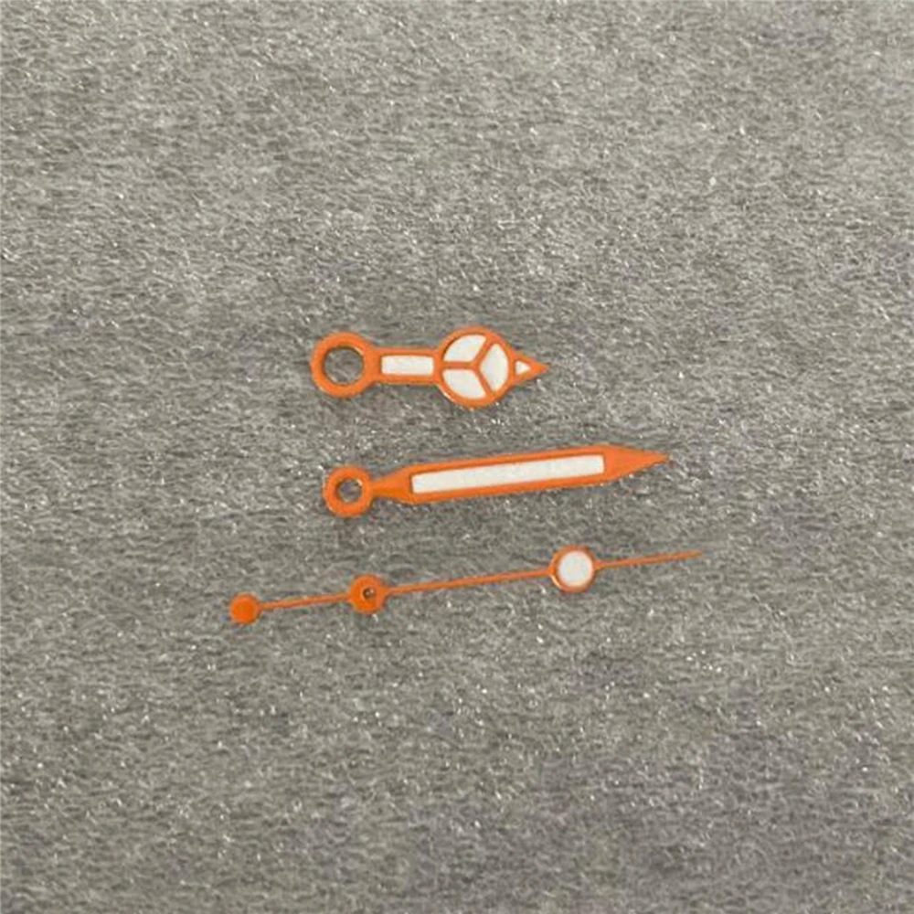 Lancette Dell'Orologio Bianche Arancioni Orologio Da Polso Milgauss Sottomarino Luminoso Verde Per Movimento Nh35/ Nh36/4R/7S