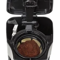 Mini Drip Coffee Maker Stainless Steel Programmable Timer Warmer Black 5-Cup 2