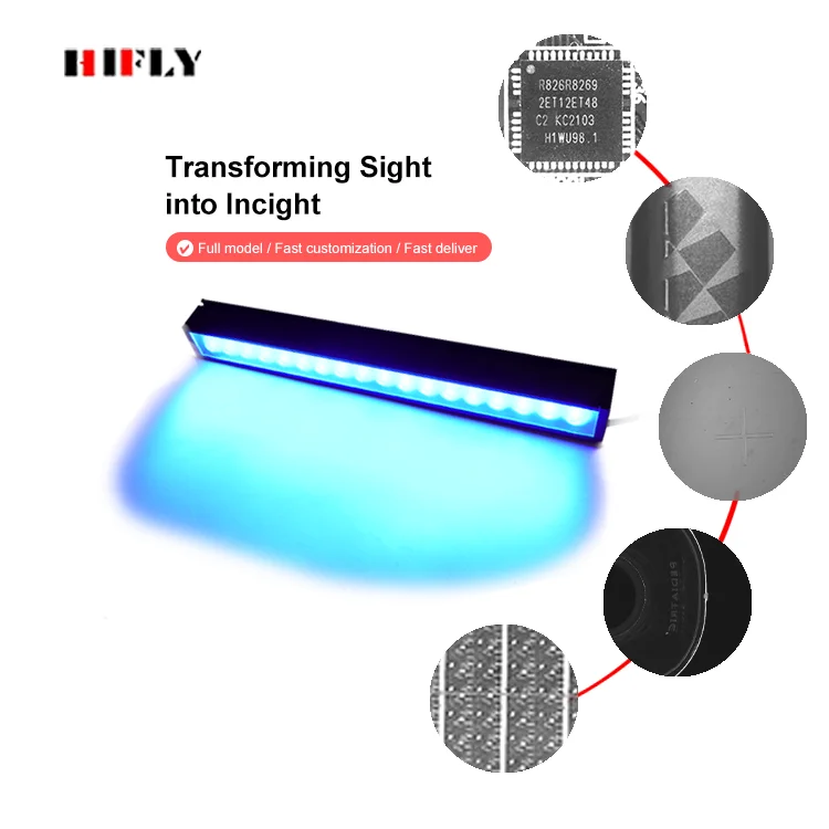 고성능 HIFLY Barlight 소스 광시야 조명 250*22mm 머신 비전 조명
