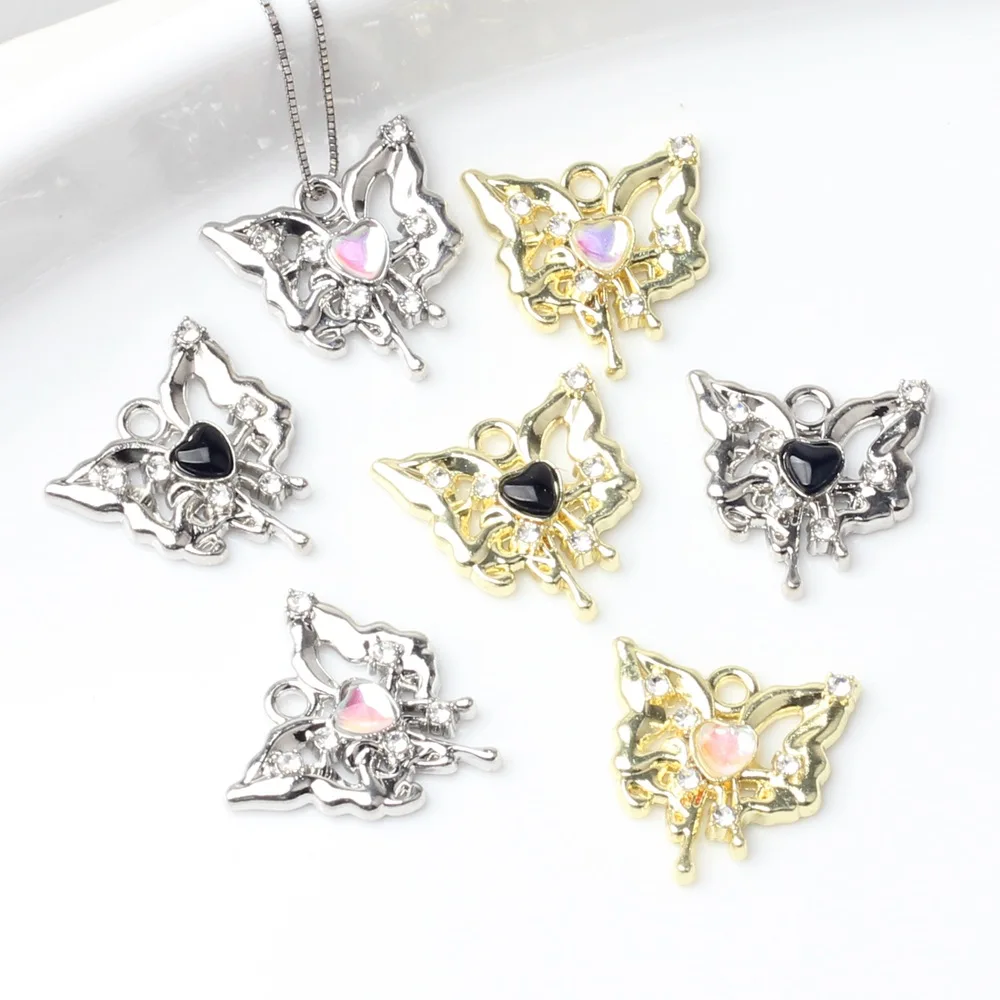 

10 шт. простой сплав Алмазная Звезда Любовь Кулон Материал Diy Популярные ювелирные изделия ручной работы серьги ожерелье аксессуары