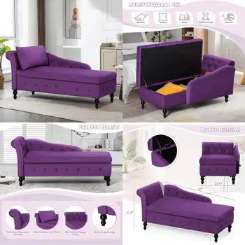 Velvet Chaise Lounge 1