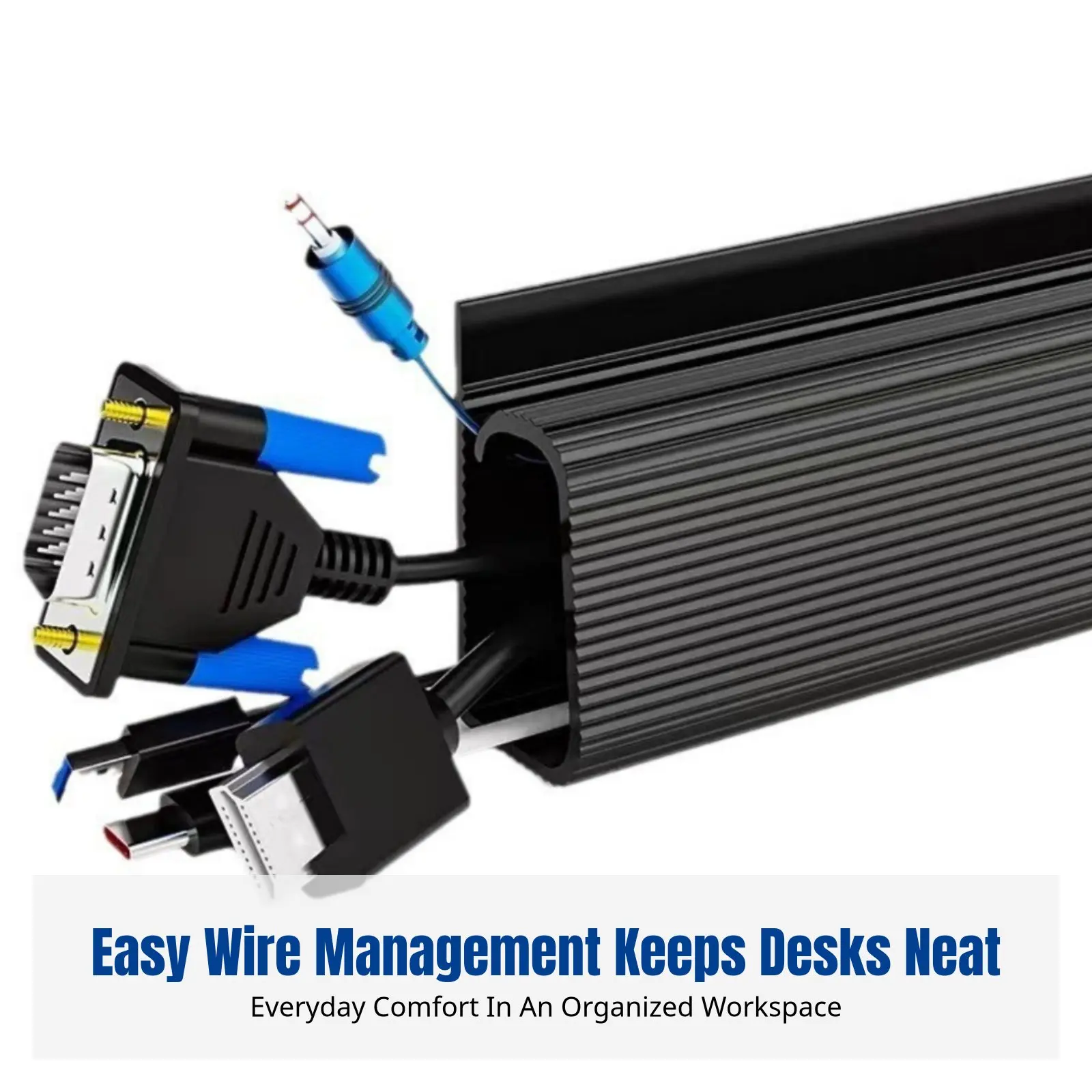 책상 아래 코드 정리함, 컴퓨터 와이어 관리 트레이, 데스크탑 케이블 보관함, 다양한 색상, 간편한 설치