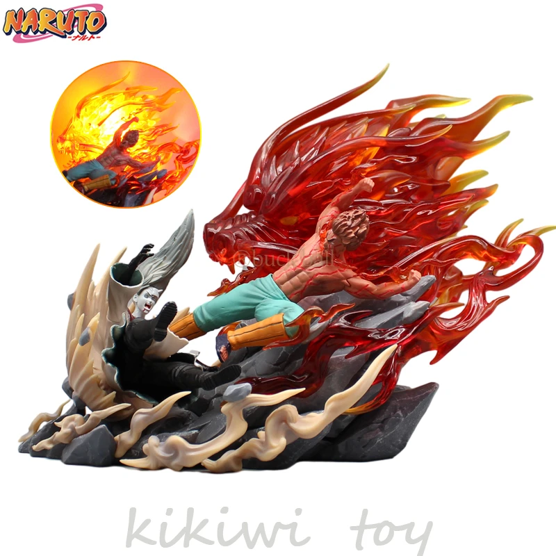 

Anime Naruto Figures Might Guy Vs Uchiha Madara Gk Wcf Action Figure 28cm Pvc Statue Collectible Model Doll Decoration Toys Gift