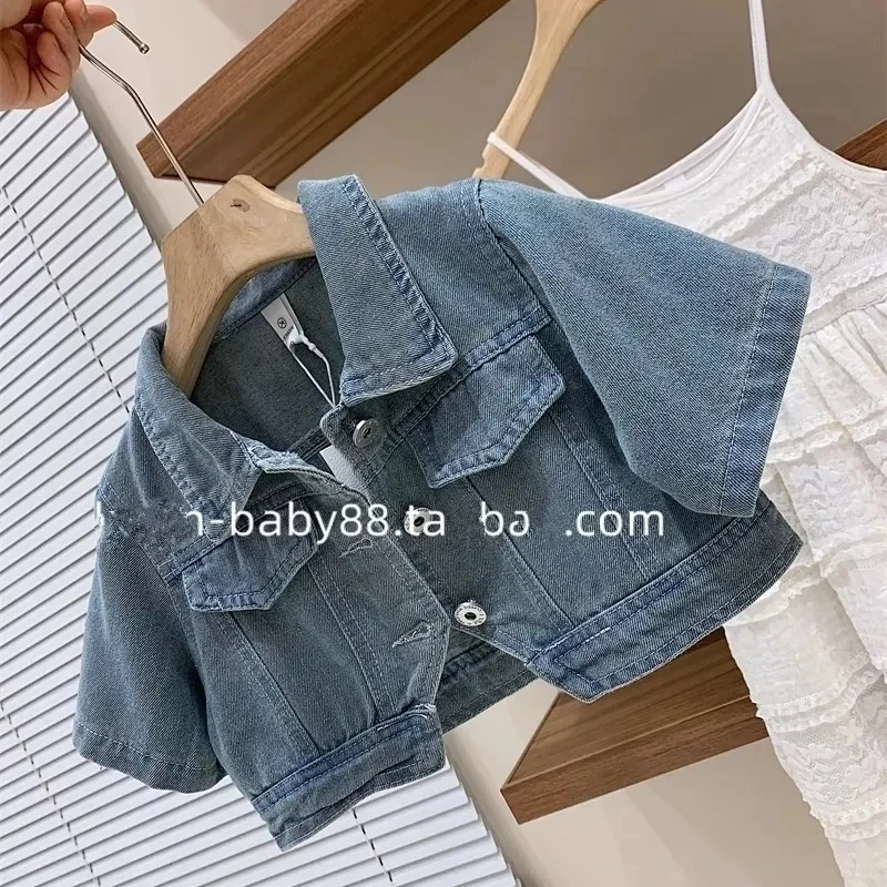 Girls Denim Lace Set 3