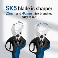 Swansoft Electric Pruning Shear Cordless Branches Scissors 0-40mm for orchards, olive trees 8605PRO 1