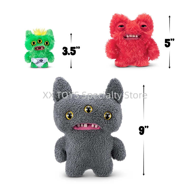 Zuru Fuggler Funny Ugly Monster Fugg Family Series Set of 3 Plush
