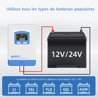 Contrôleur de chargeur solaire MPPT 40A 30A 20A 12V 24V, régulateur de panneau solaire, affichage LCD, diverses Modes de contrôle de charge, prise en charge 2