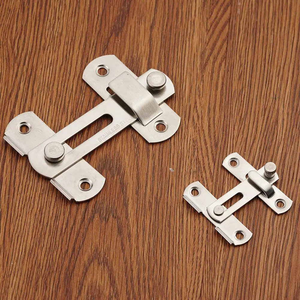 Steel Latch Latch Hasp Lock For Sliding Door Window Cabinet Home Security Door Hardware Accessories