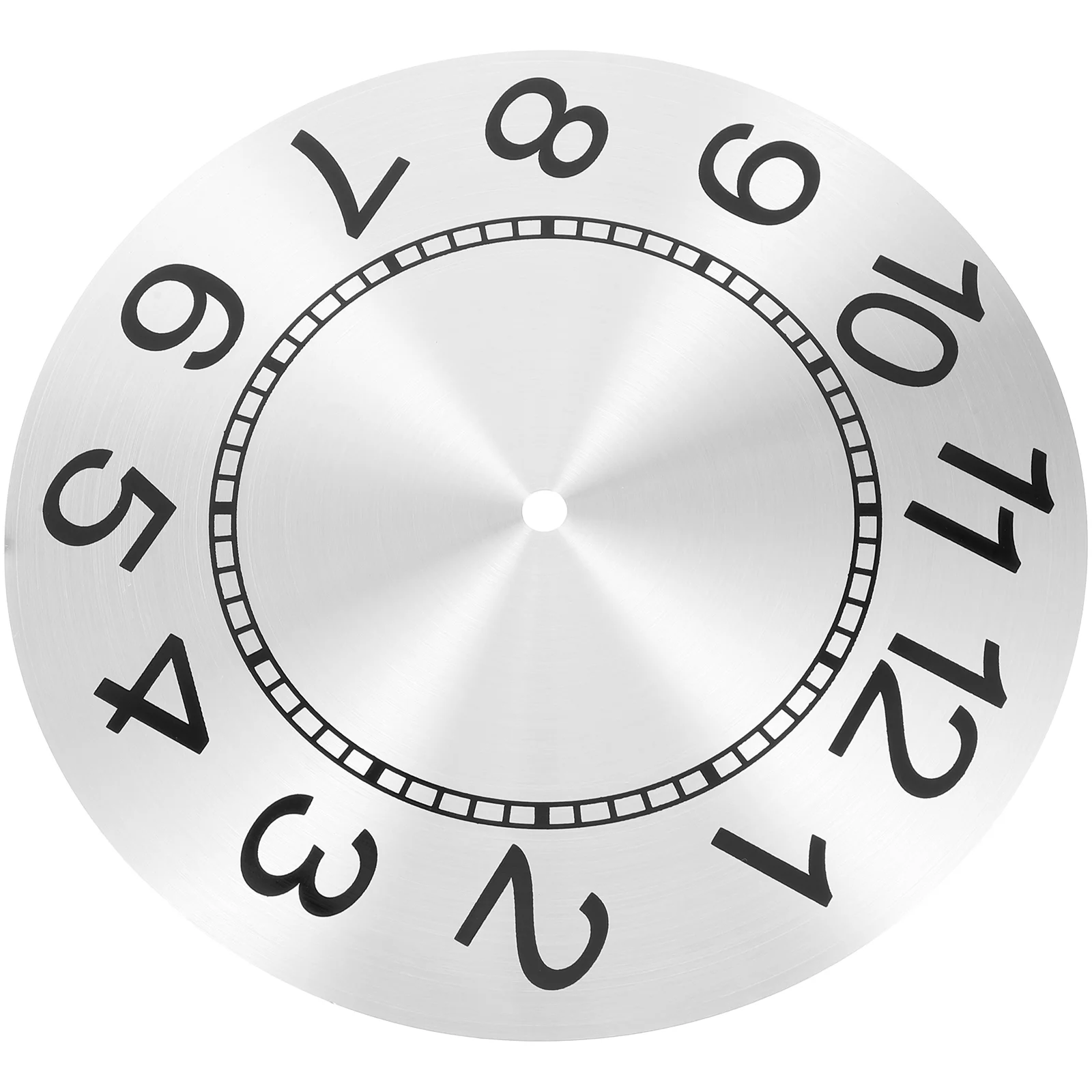 Clock Dial Metal Replacement Wall Clocks Handmade Materials for DIY Aluminum Face 4