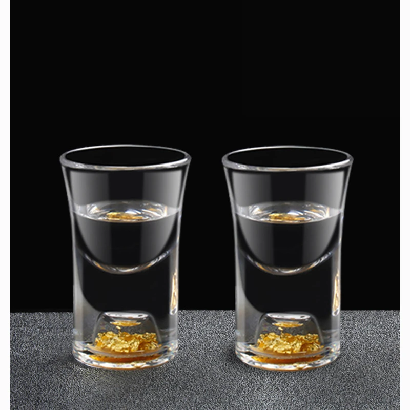Distributeur De Verres &agrave; Vin Blanc Ensemble 7 Pi&egrave;ces Feuille D'or Transparente Tasse Balles Phnom Penh