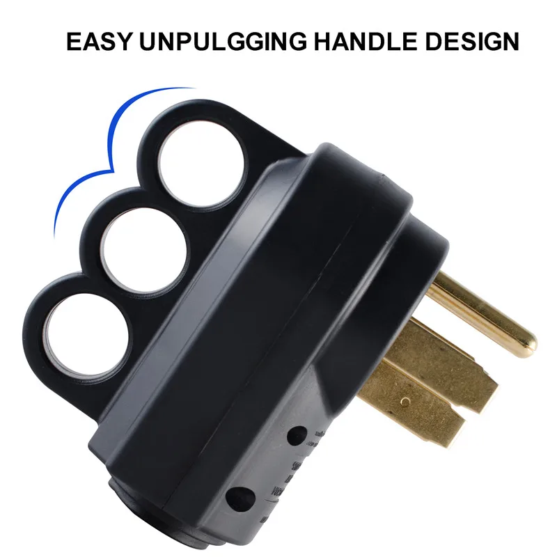 Nema 14-50R 50 Amp Heavy Duty RV EV Replacement Socket 14-50P 50AMP Replacement Power Assembly plug