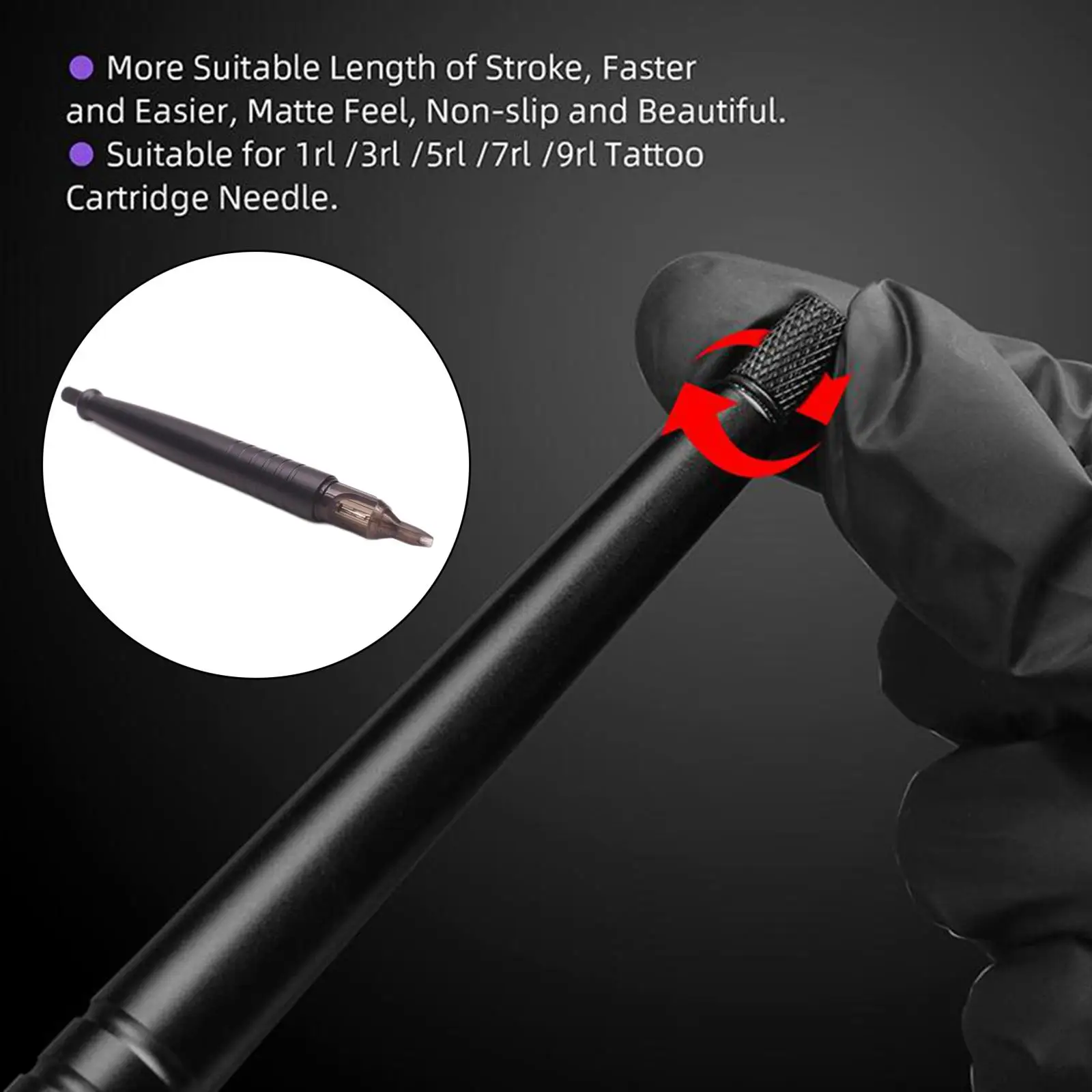 

Hand Poke Pen Cartridges Pen with Adjustable for Beginner Home