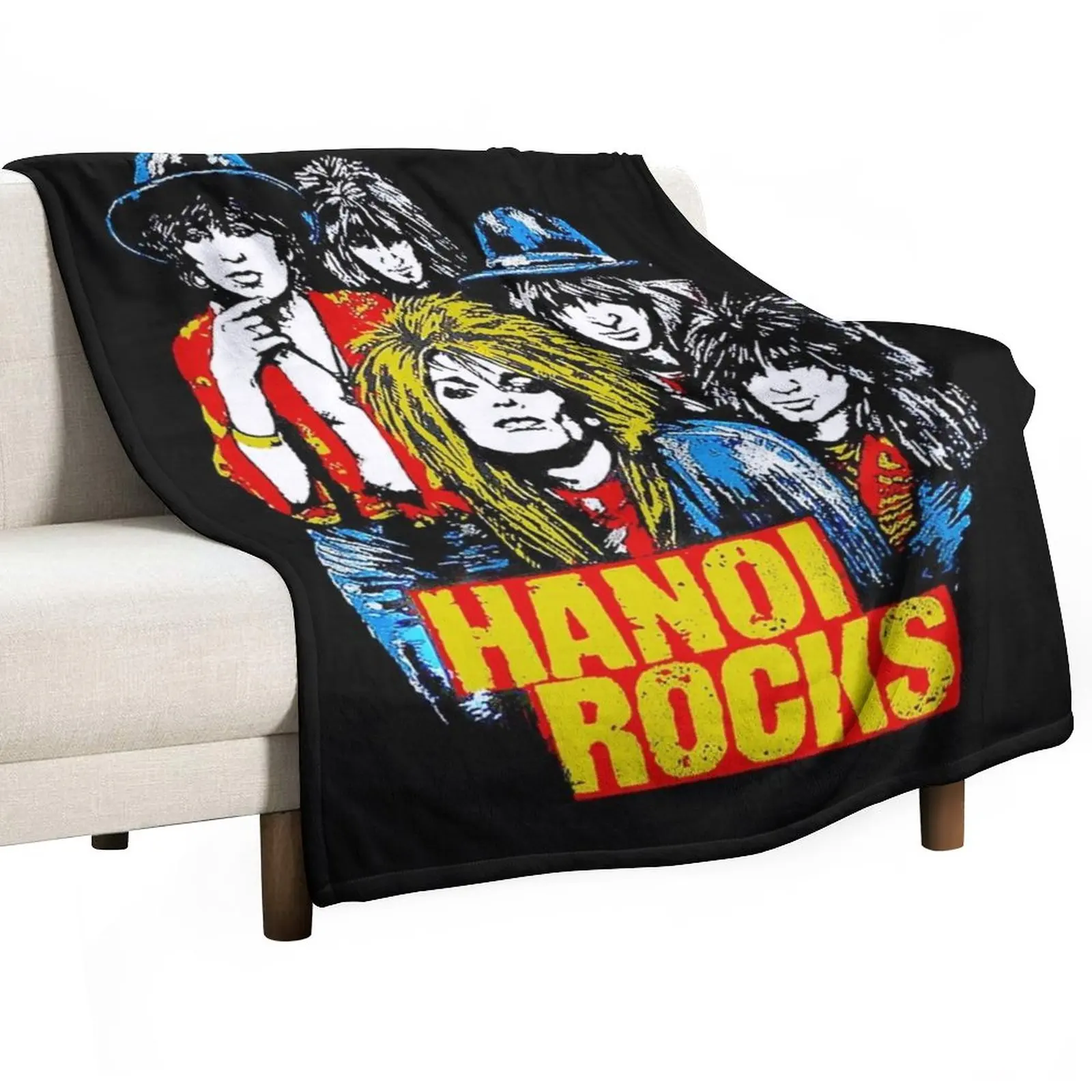 

Hanoi Rocks 4 Classic T-Shirt Throw Blanket Single Blanket Thermal Blankets For Travel blankets and throws