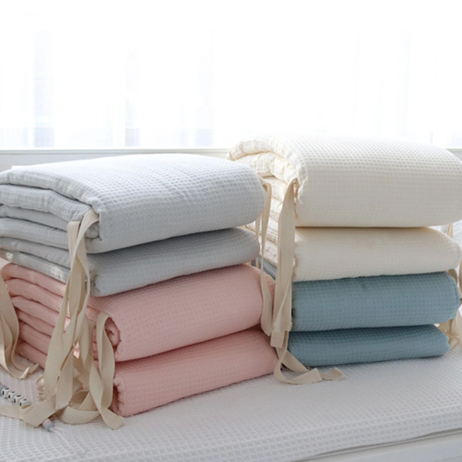 Cotton Breathable Baby Crib Bumper Pads Crib Liner Cot Sets 1PC 200cm