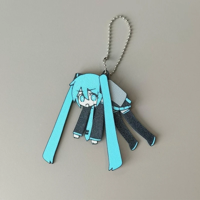 Kawaii Hatsune Miku Cartoon Keychain – Cute Anime Backpack Pendant Accessory
