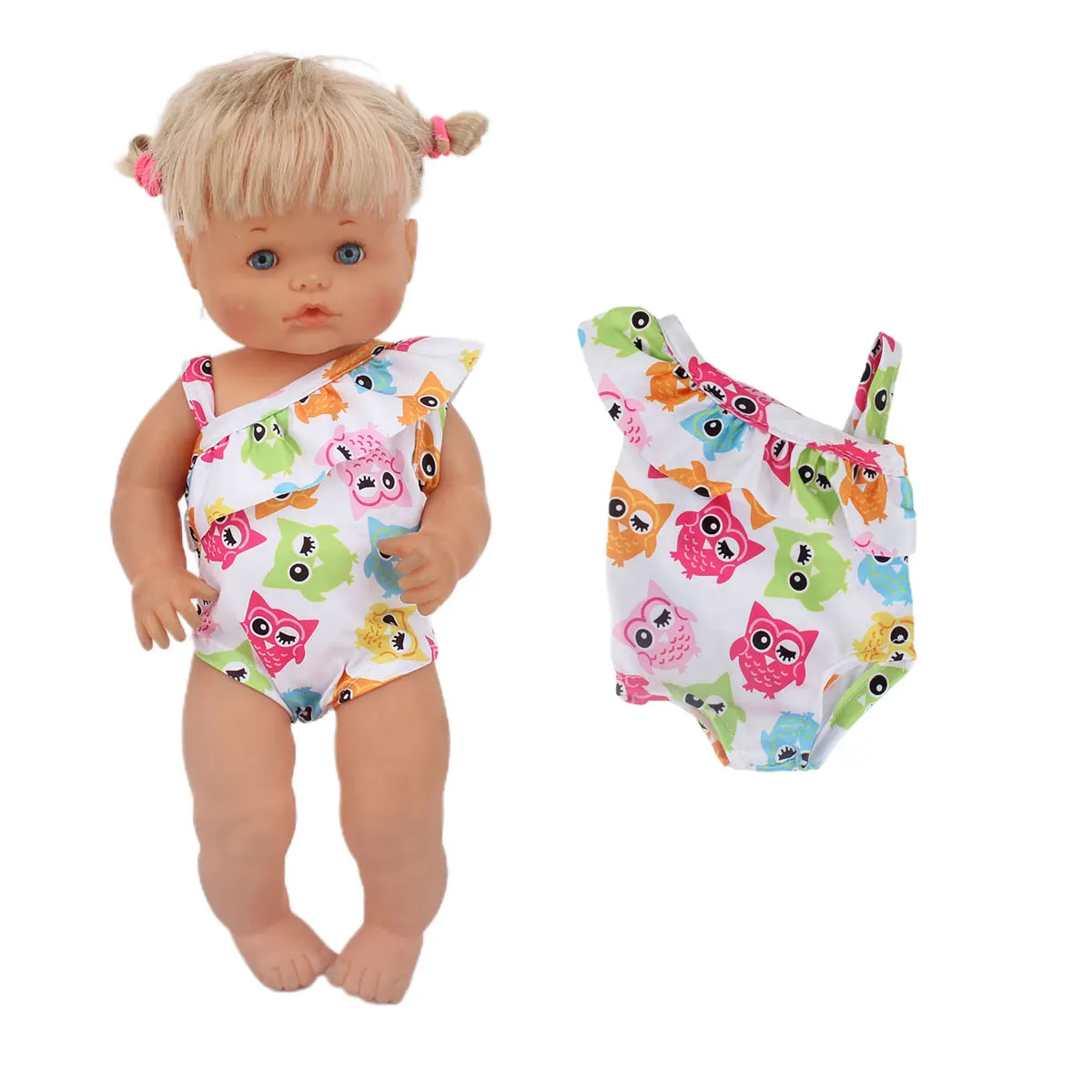 Set De 6 Piezas De Ropa De Playa Para Muñecas De 35-45 Cm – Traje De Baño Con Accesorios De Verano