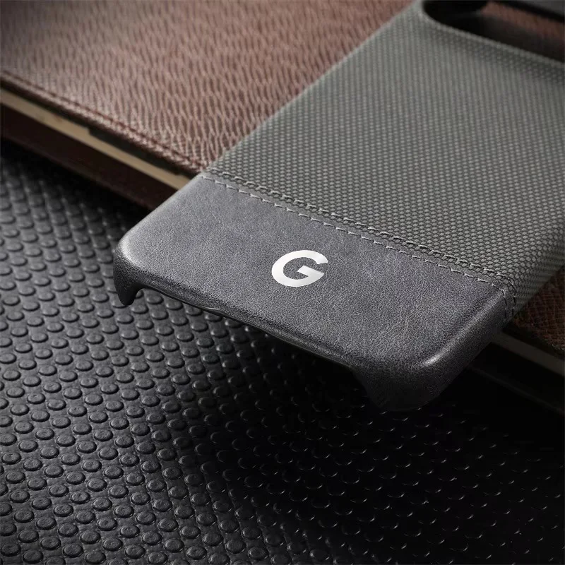 Elegant High-Texture PU Leather Splicing Fabric Case with Magnetic Charging