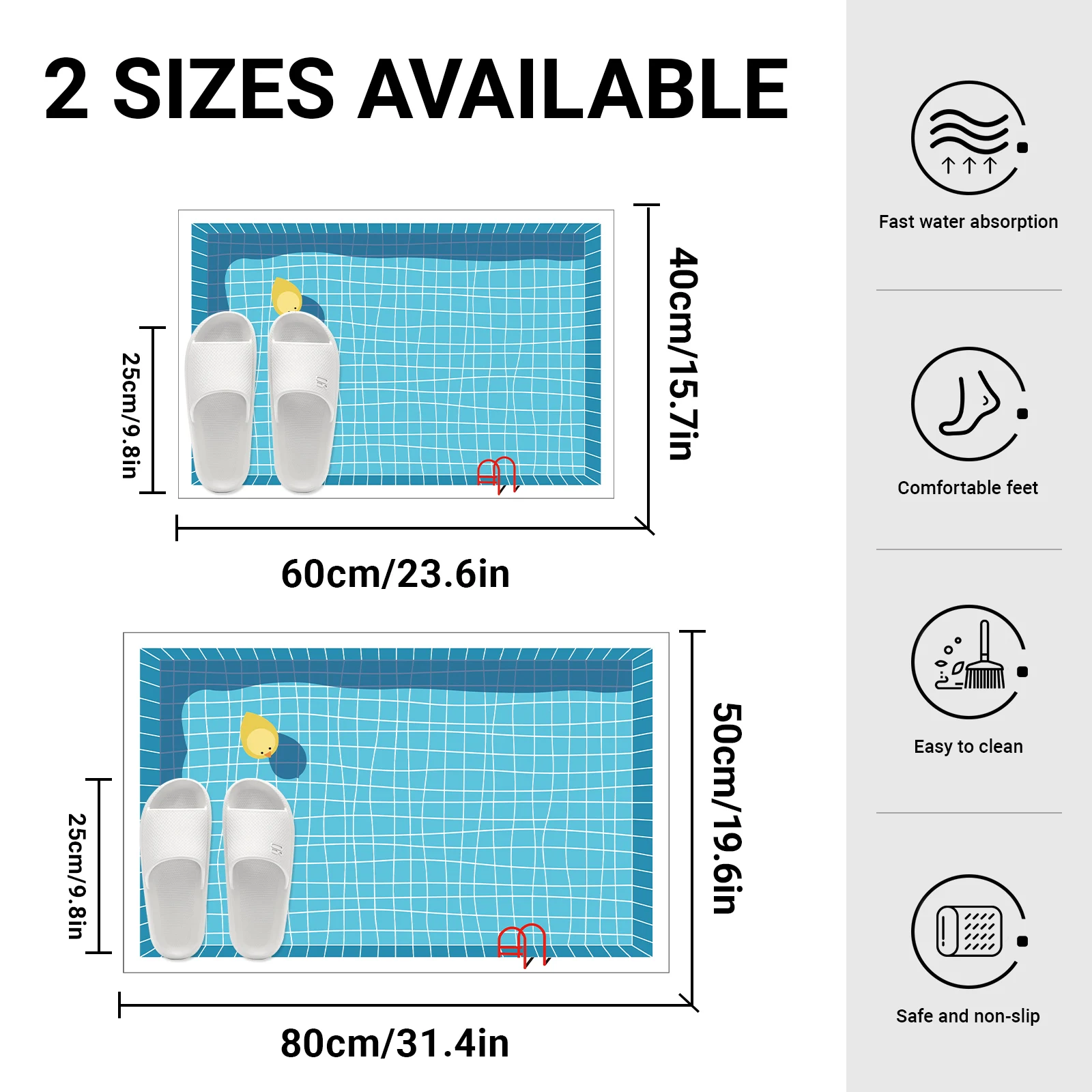 Anti-Slip Bathroom Mat 2