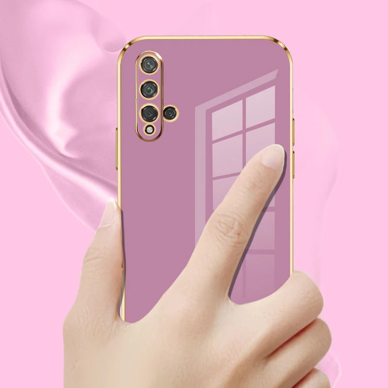 Luxury Square Plating Shockproof Back Cover
