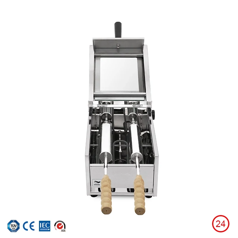 Chimney Bread Roll Baking Machine Ice Cream Bread Cone Maker Cake Baking Machine Kurtos Kalacs Oven 2