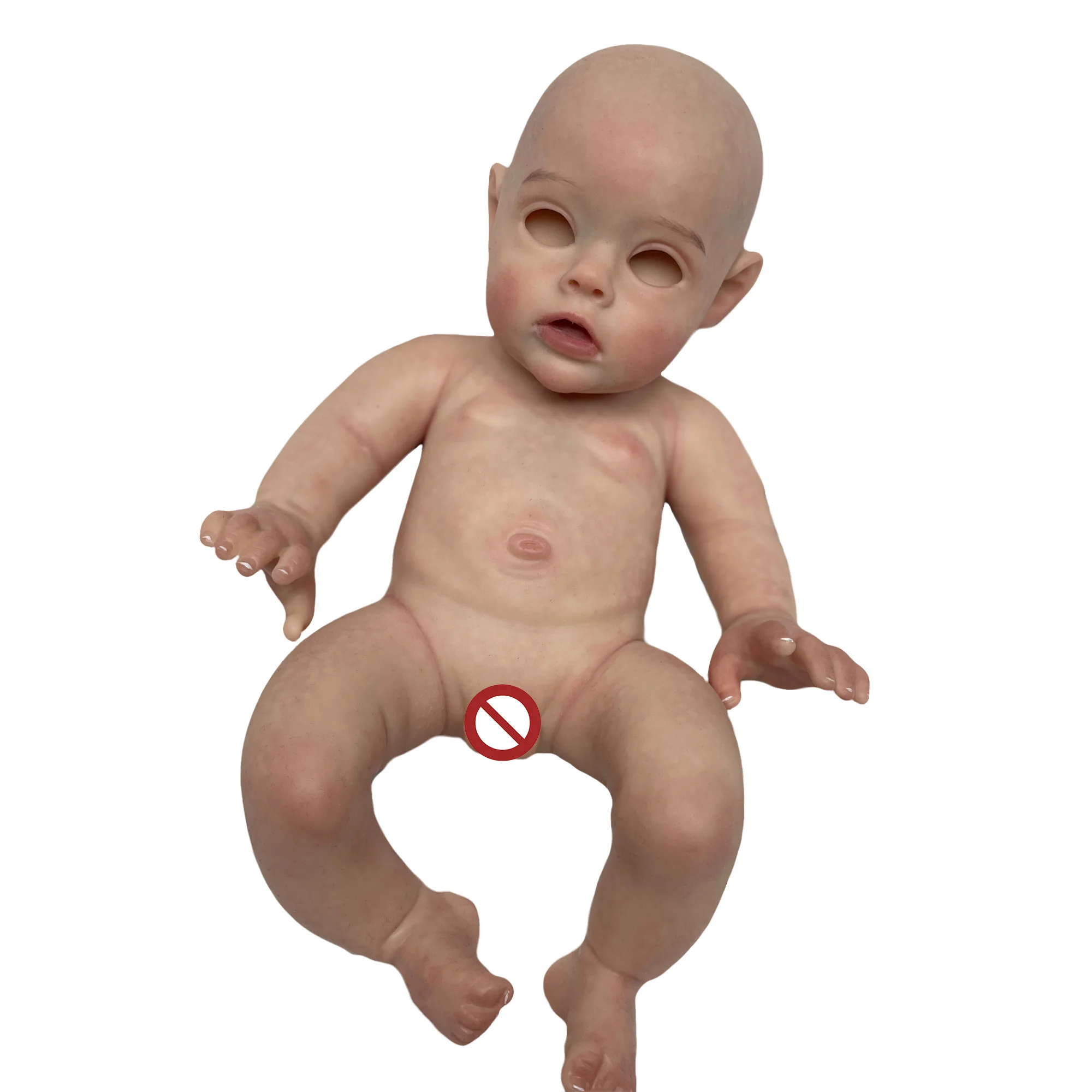 14inch de silicona de cuerpo completo Bebe Reborn Girlcocodolls Boyisaac  Doll Soft Lifelike Baby Diy Blank Toys