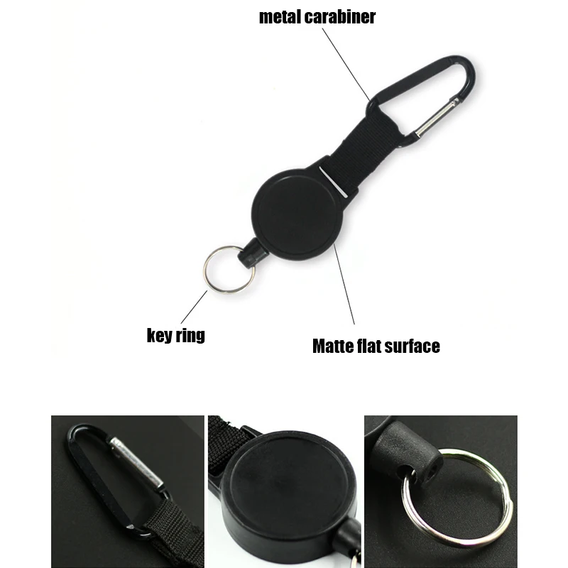 Stainless-Steel-Rope-Camping-Telescopic-Burglar-Chain-Key-Holder ...