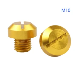 Set of 2 Anti-Rust CNC Aluminum Mirror Hole Plugs (Gold)
