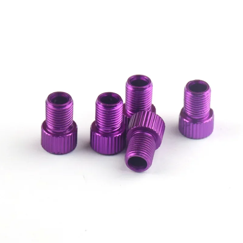 Bicycle valve adapter bicycle valve tool 4Pcs/5 Aluminum Bicycle Bike Valve PRESTA to SCHRADER Converter Bicycle Bike Tire Valve Adapter Tube Pump Tool Cycling