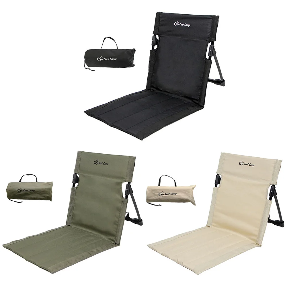 Outdoor Camping Folding Back Chair Garden Single Lazy Chair Backrest Cushion Portable Foldable Picnic Backchair Beach Chairs