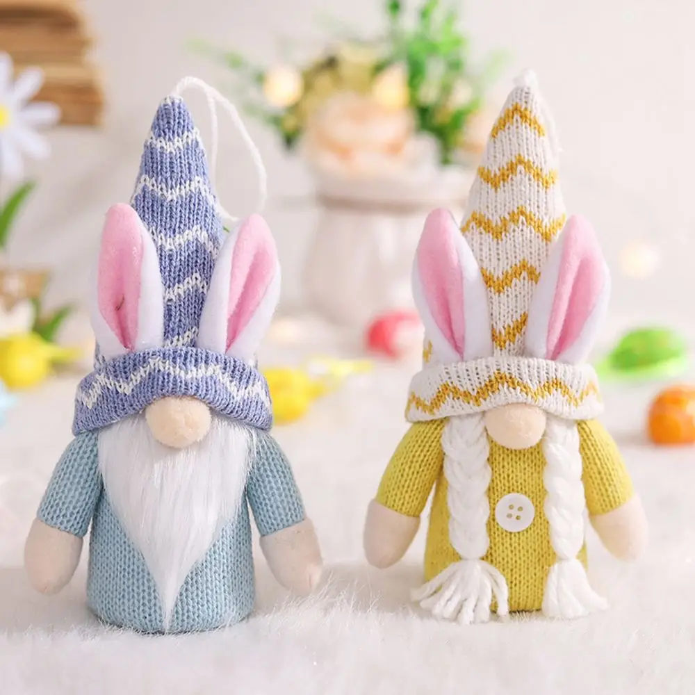 Crafts Cute Party Favor Rabbit Gift Pendants Home Decor Easter Ornaments Bunny Santa Easter Gnome Easter Decoration 1 roll 500pcs cartoon sunflower stickers teacher reward stickers school supplies party favor decoration 1” each 6 designs