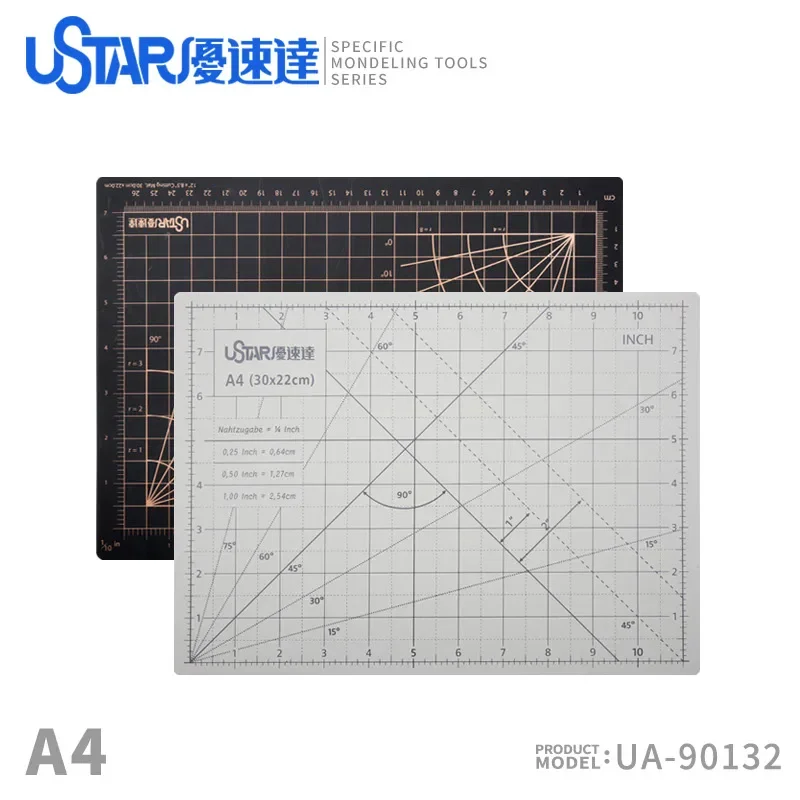 Ustar UA-90131/32 A4/A3 High Quality 3MM Double Sided Bicolor Cutting Mat for Military Model Handicraft Hobby Tools