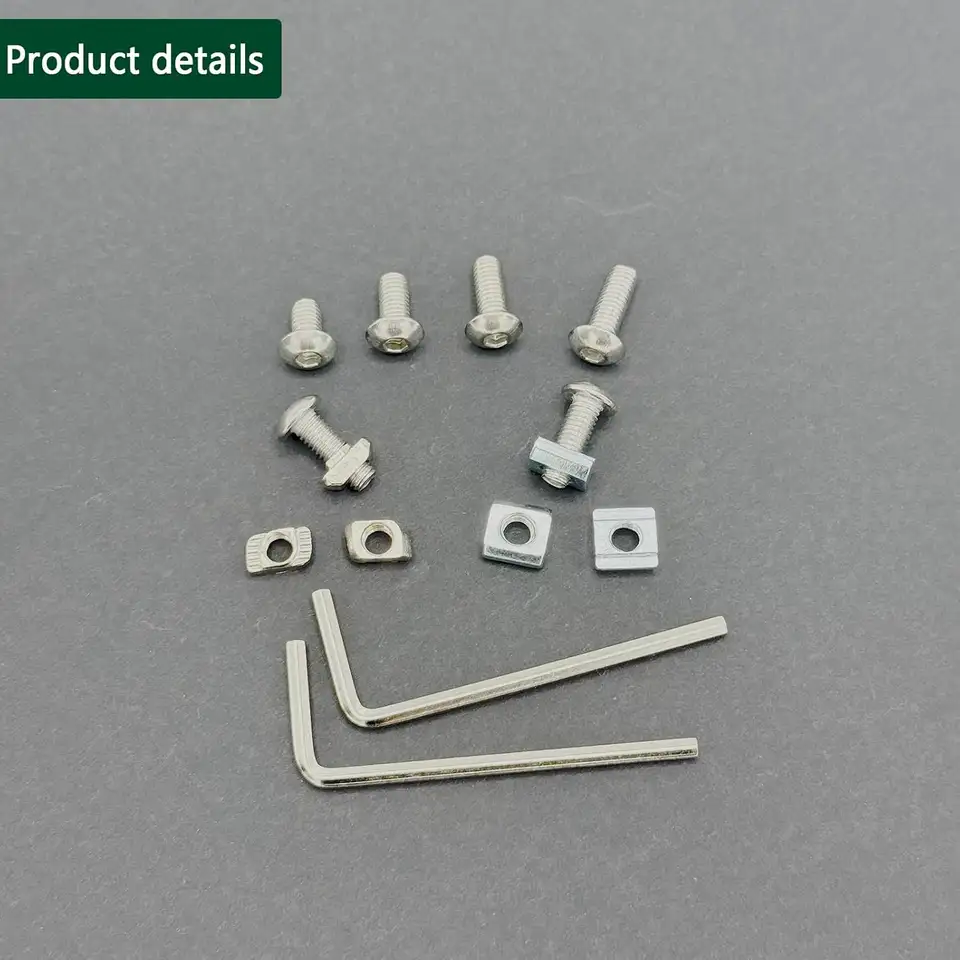 240pcs M5 T-Nut Screws for 2020 2040 2080 Aluminum Extrusion Includes 120pcs Socket Screws 120pcs Drop-in T-Nuts and Hex Wrench image 5