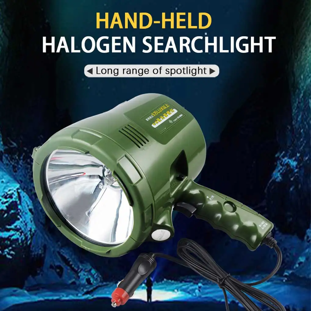 Searchlight Zoomable Portable Night Camping Cycling Riding Work Repair Handheld Search Light Flashlight Lamp Type 1