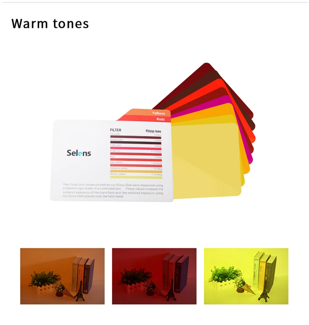 20 PCS Camera Flash Gels Transparent Color Correction Balance Lighting Filter Kit For Photo Studio Camera Accessories