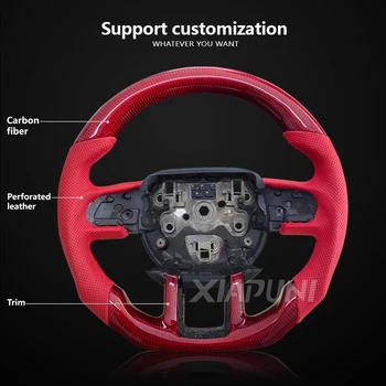 Carbon Fiber Steering Wheel For LAND ROVER Evoque 2012-2018 With Heater Racing Wheel - - Racext 6