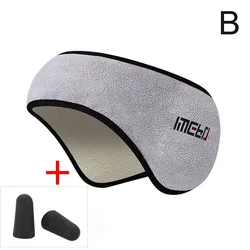 Plush Cotton Eye Mask - Warm and Relaxing Sleep Blindfold (Gray with earplug)