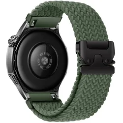 Nylon Braided Parachute Buckle Strap Bracelet Band - 20MM Width Band (Army green)