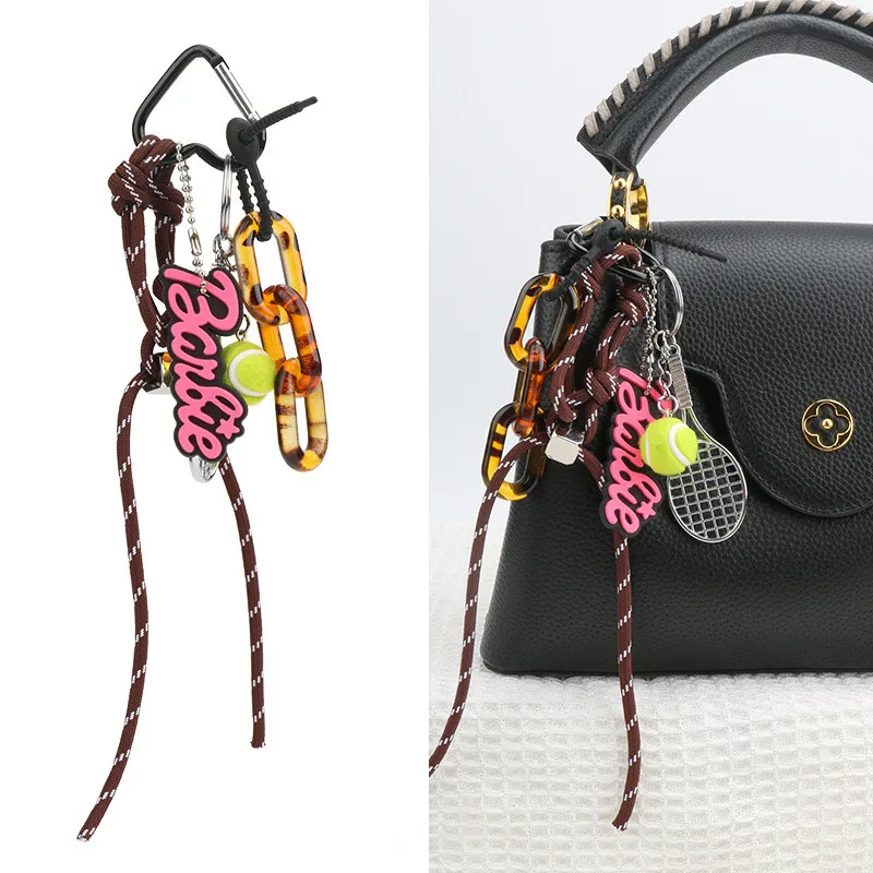 Handmade Korean Charm Colorful Rope Keychain - Y2K Fashion Bag Accessory & Jewelry Gift
