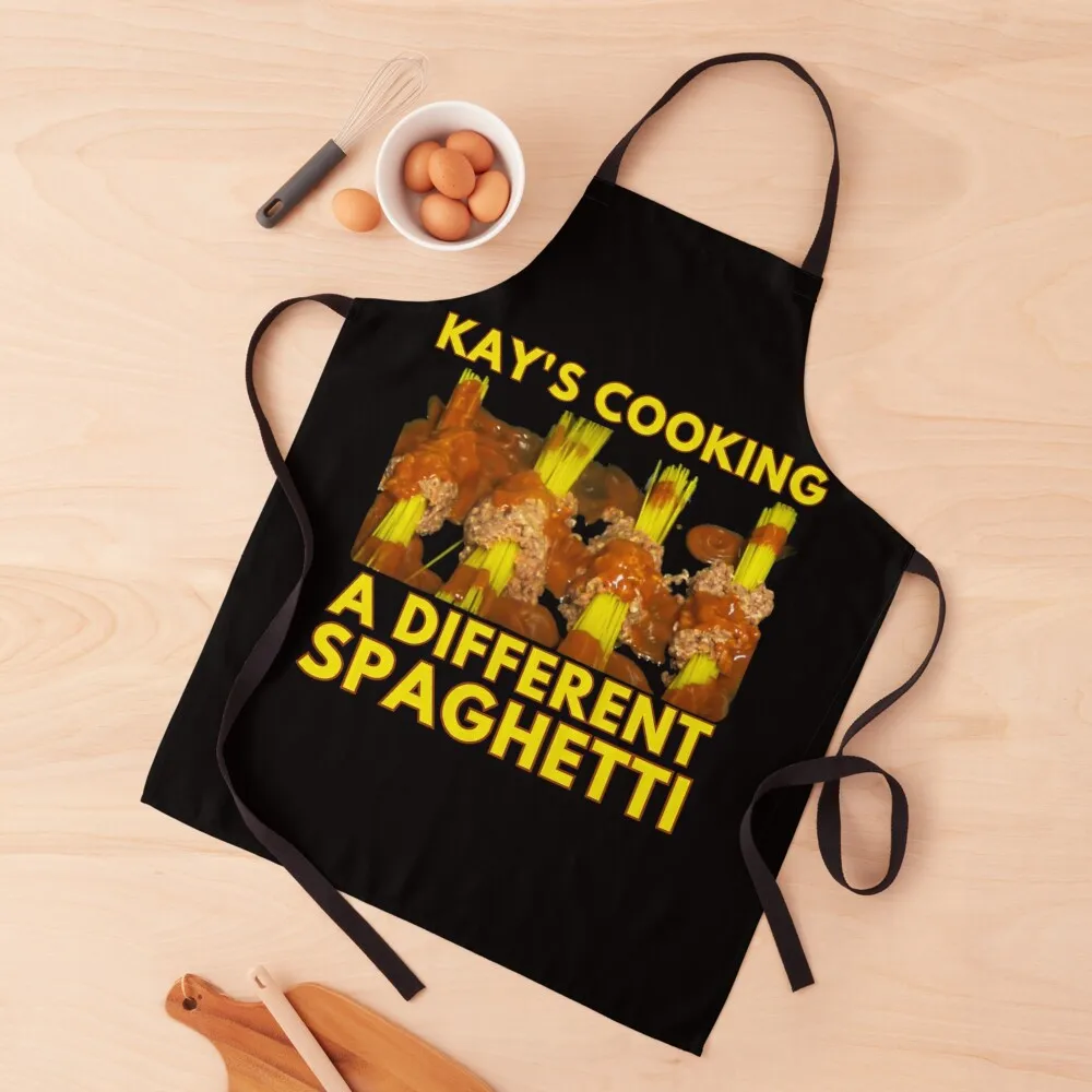 

Kay's cooking a different spaghetti Apron christmas kitchen Hairdressing Hairdresser Accessories Trim Cloth Apron