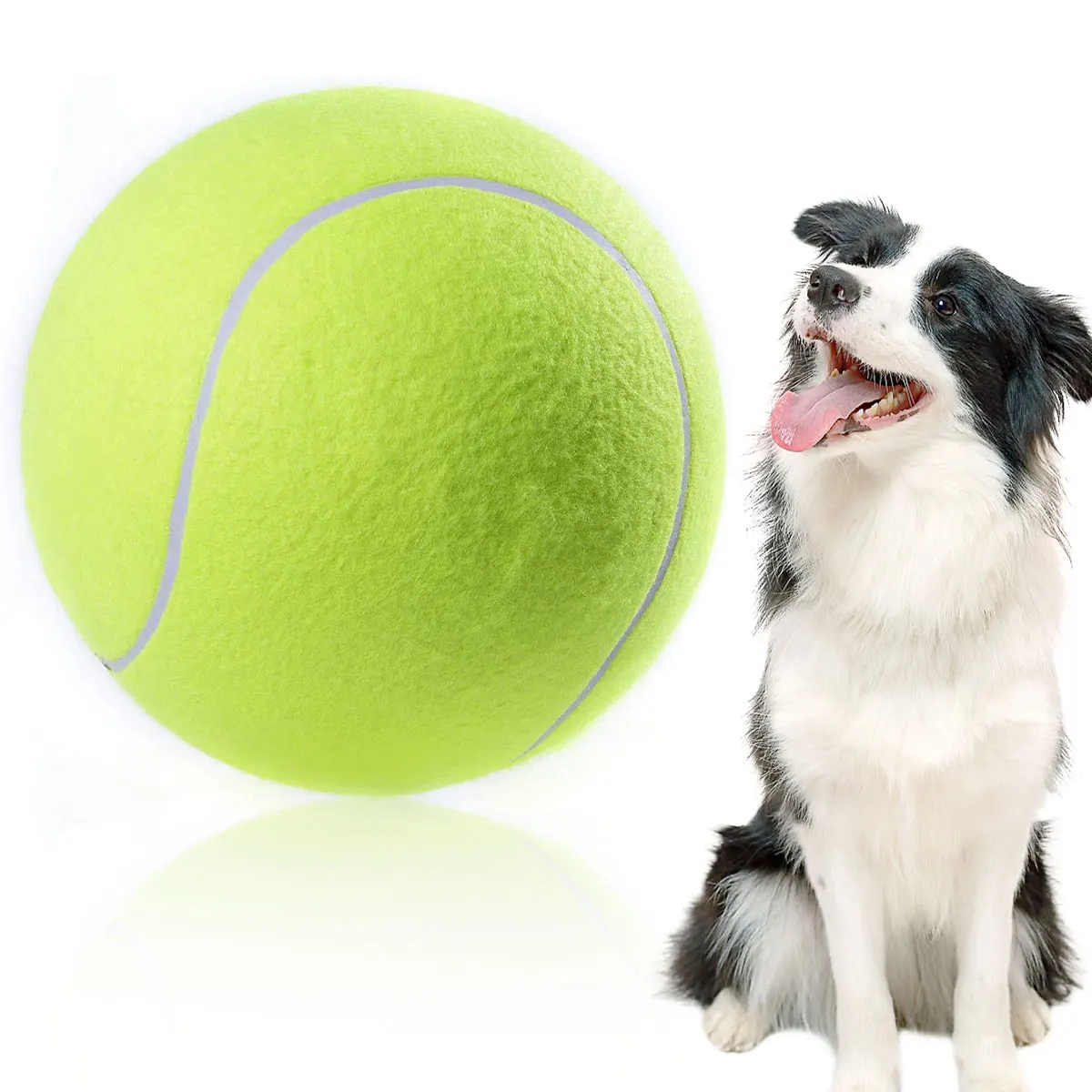 24cm Dog Tennis Ball Rubber Ball for Dog Chewing Toy Interactive Tennis Ball Funny Large Pet Training Ball Toy Dog Tennis Ball