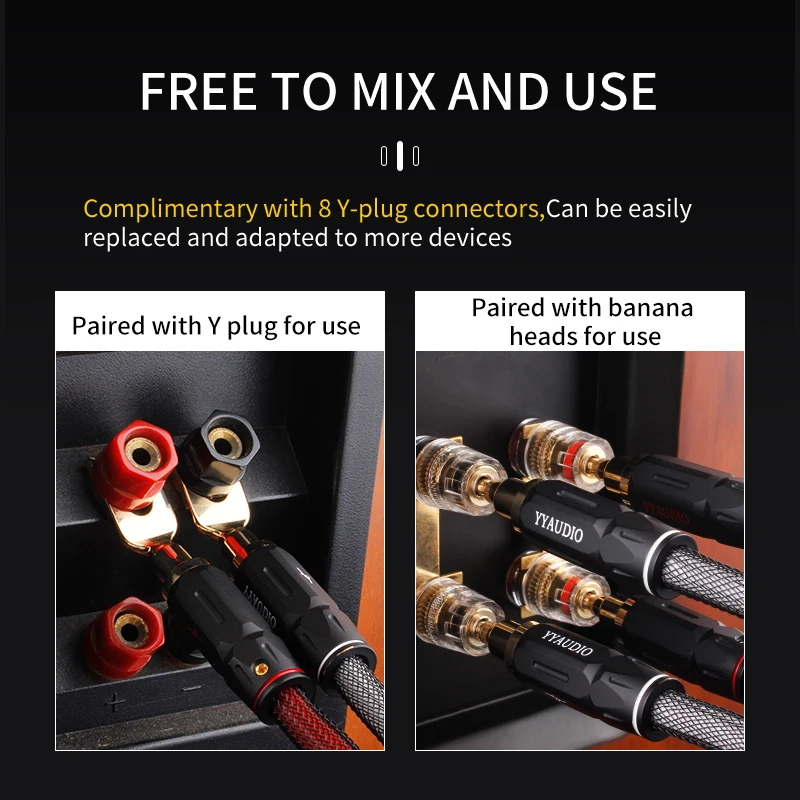 ELF Custom Cables – Silver Surfer OCC Speaker Cable 6ft With Banana Plugs – Premium Audio 2 thumbnail image