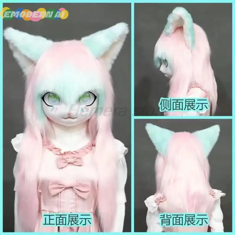 Suits Fursuit Kigurumi Headsets Furry Cosplay Costumes Comiket Furries Rubbit Doll Cat Comiket Furries Doll costumes Animal