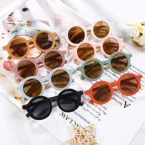 Gafas De Sol redondas para niños y niñas, bonitas Gafas De Sol coreanas con protección UV400
